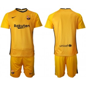 Jalkapallo Pelipaidat FC Barcelona Maalivahti Lasten Paita 2020-2021 M002 Lyhythihainen